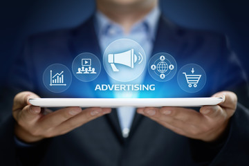 advertising marketing plan branding business technology concept