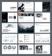 © miaoumiaou - Presentation templates with infographics elements. Useful for annual reports and web design.