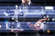 © WrightStudio - Marketing strategy concept on virtual screen. Internet, advertising and digital technology concept. Sales growth.