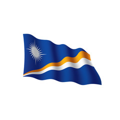 Marshall Islands flag, vector illustration