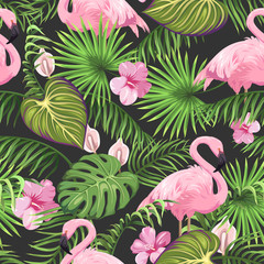 Plakat tropikalny natura ogród modny