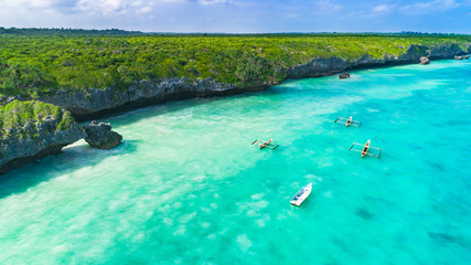 aerial. seascape, zanzibar, tanzania.