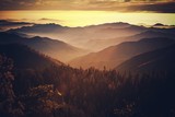 Fototapeta Zachód słońca - Scenic California Sierra Nevada