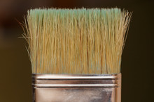 The Bristles Of The Brush Close-up On Blurred Background