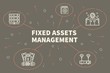 © OpturaDesign - Business illustration showing the concept of fixed assets management