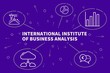© OpturaDesign - Business illustration showing the concept of international institute of business analysis