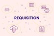 Business illustration showing the concept of requisition