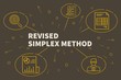 © OpturaDesign - Business illustration showing the concept of revised simplex method