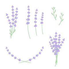 Wall Mural - Lavender design set