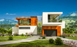 © korisbo - 3d rendering of modern house by the river
