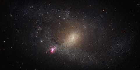 Wall Mural - stars field with galaxies and constellations. space.