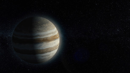 Wall Mural - planet or satellite in space. unexplored planets of faraway space. deep space. universe scene with p