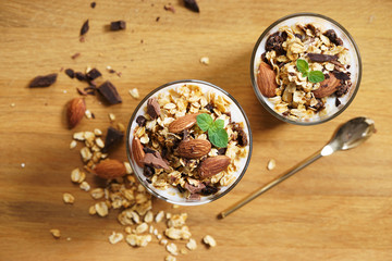 Wall Mural - Yogurt Parfait with oat granola