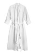 White bathrobe isolated