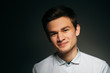 © ruslan1117 - young brunette guy in a white shirt