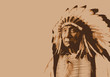 Red Cloud - chef indien - portrait - personnage célèbre - Amérique - guerrier - Sioux