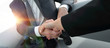 © ASDF - Business handshake ,congratulations or Partnership concept.