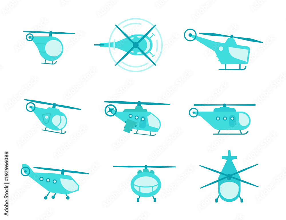Nice set of helicopters for your design transport fly collection ...