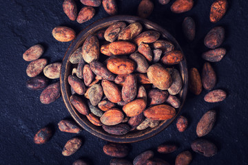 Wall Mural - Cocoa beans in bowl