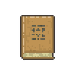 Pixel old magic book for games and websites