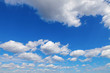 Blue sky with white clouds natural background