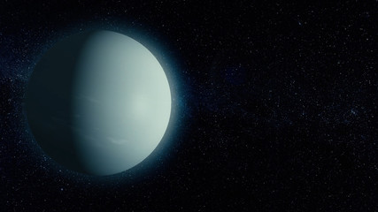 Wall Mural - uranus - planets of the solar system in high quality. science wallpaper. uranus is the planet