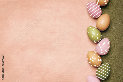 Fotografía a beautiful colored eggs easter background