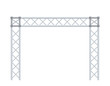 Truss construction. Isolated on white background. 3D Vector illustration.