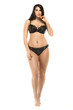 © master1305 - Portrait of beautiful fat woman in lingerie or underwear posing in studio.