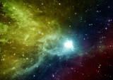 Fototapeta Kosmos - galaxy in a free space