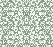 Vector Flower Abstract Seamless Pattern. Art Deco Style Background. Geometric Texture.