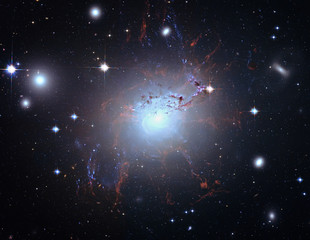 Wall Mural - bright galaxy deep space ngc 1275. elements of this image furnished by nasa. retouched image.