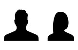 Fototapeta  - Business avatars. Man and woman profile icons
