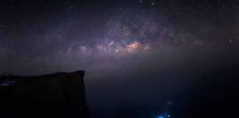 Milky way on hill