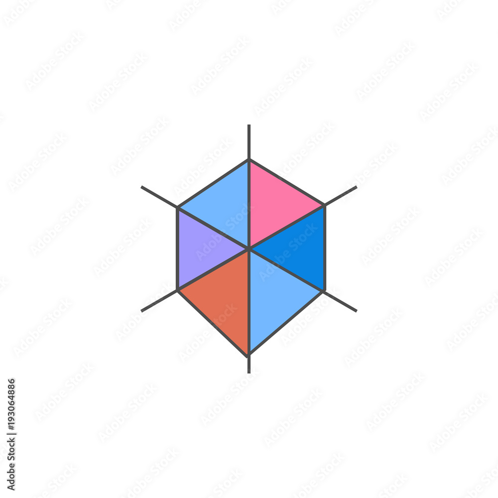 flap chart icon. Element of colored charts and diagrams for mobile ...