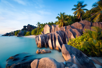 Wall Mural - Seychelles, La Digue, Anse Source d’Argent