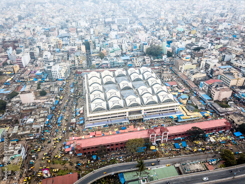 Aerial photo of Bangalore in India Canvas Print