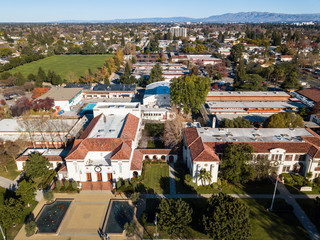 Aerial photo of Campbell in California