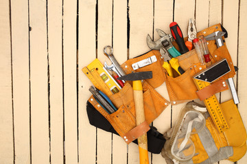 Canvas Print - Tool belt and tools