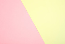 Background Of Pink And Yellow Paper In Pastel Colors