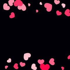 Heart confetti background.