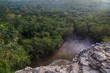 View from the top of Nohoch Mul pyramid in Coba