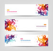 Abstract Banners - Geometric Shapes, Website Headers