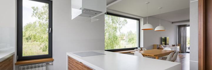 Luxurious kitchen with island