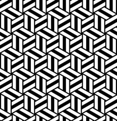 Wall Mural - PrintVector seamless texture. Modern geometric background. Repeated pattern with hexagonal tiles.