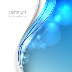 Wall Mural - blue line abstract background. vector illustration.