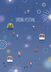 Wall Mural - Spring festival background