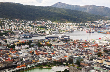 Wall Mural - Bergen city