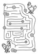 labyrinth with hen vector