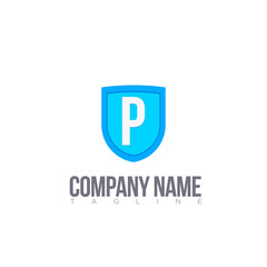 P LETTER LOGO MODERN TEMPLATE